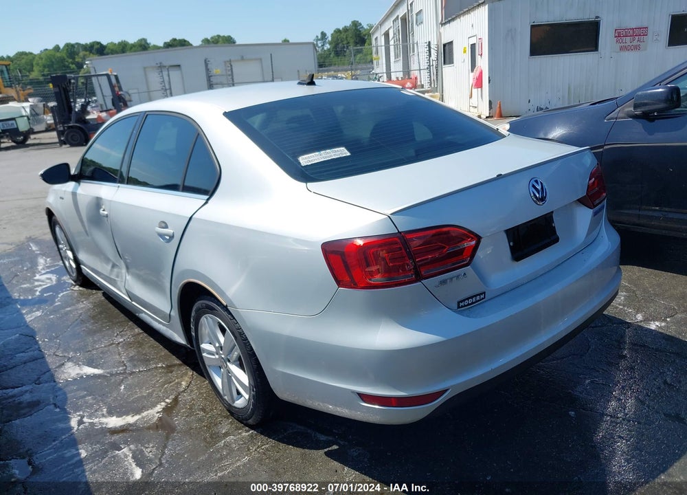 2013 VOLKSWAGEN JETTA HYBRID SEL VIN: 3VW637AJ9DM251763