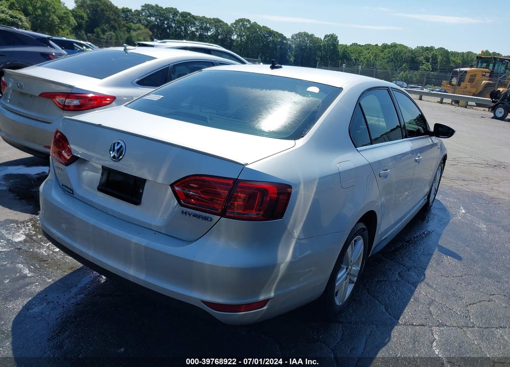 2013 VOLKSWAGEN JETTA HYBRID SEL VIN: 3VW637AJ9DM251763