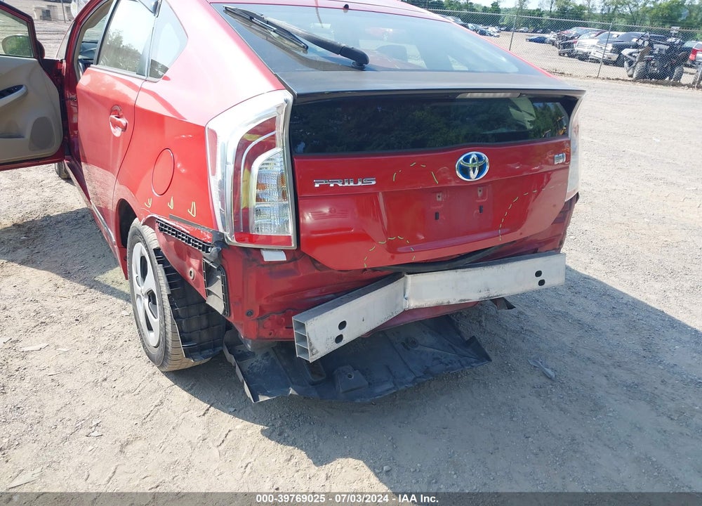 2012 TOYOTA PRIUS TWO VIN: JTDKN3DU8C1503072