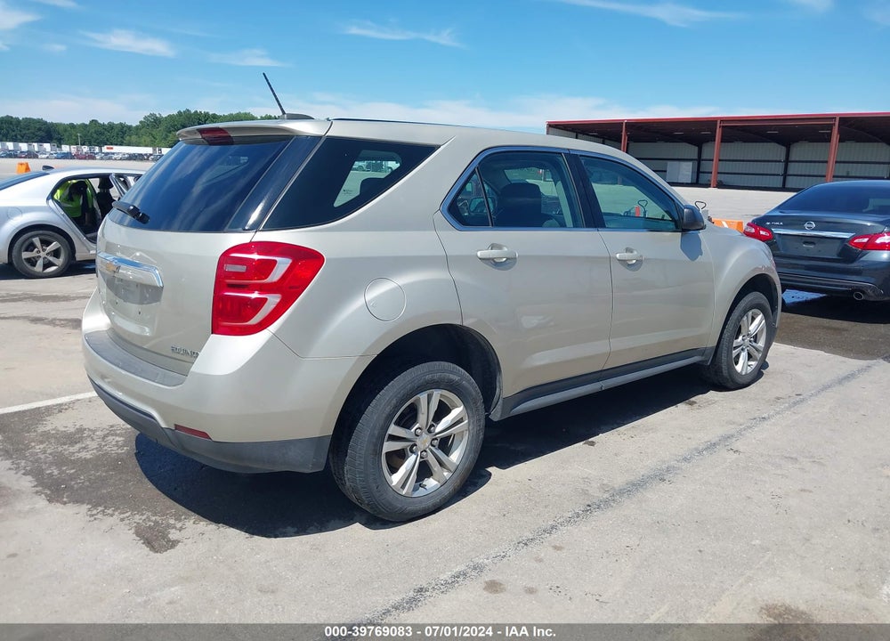2016 CHEVROLET EQUINOX LS VIN: 1GNALBEK8GZ101527