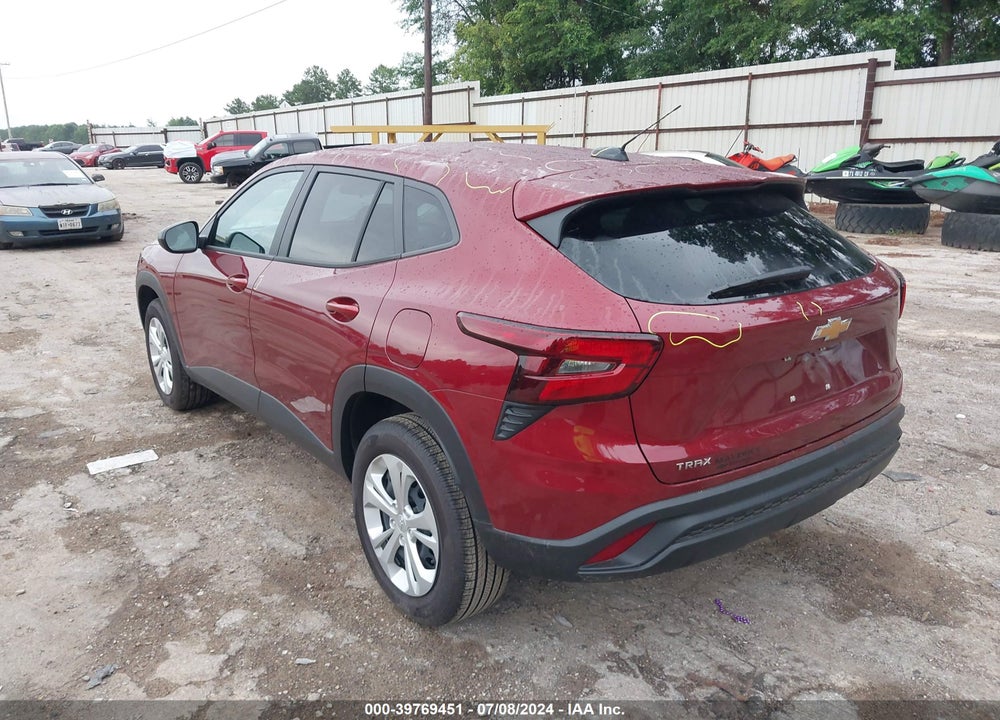 2024 CHEVROLET TRAX LS VIN: KL77LFE25RC113714