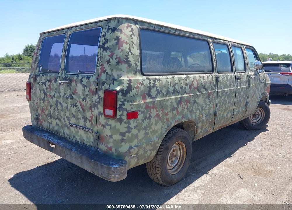 1990 DODGE RAM WAGON B250 VIN: 2B4HB25Y5LK736522
