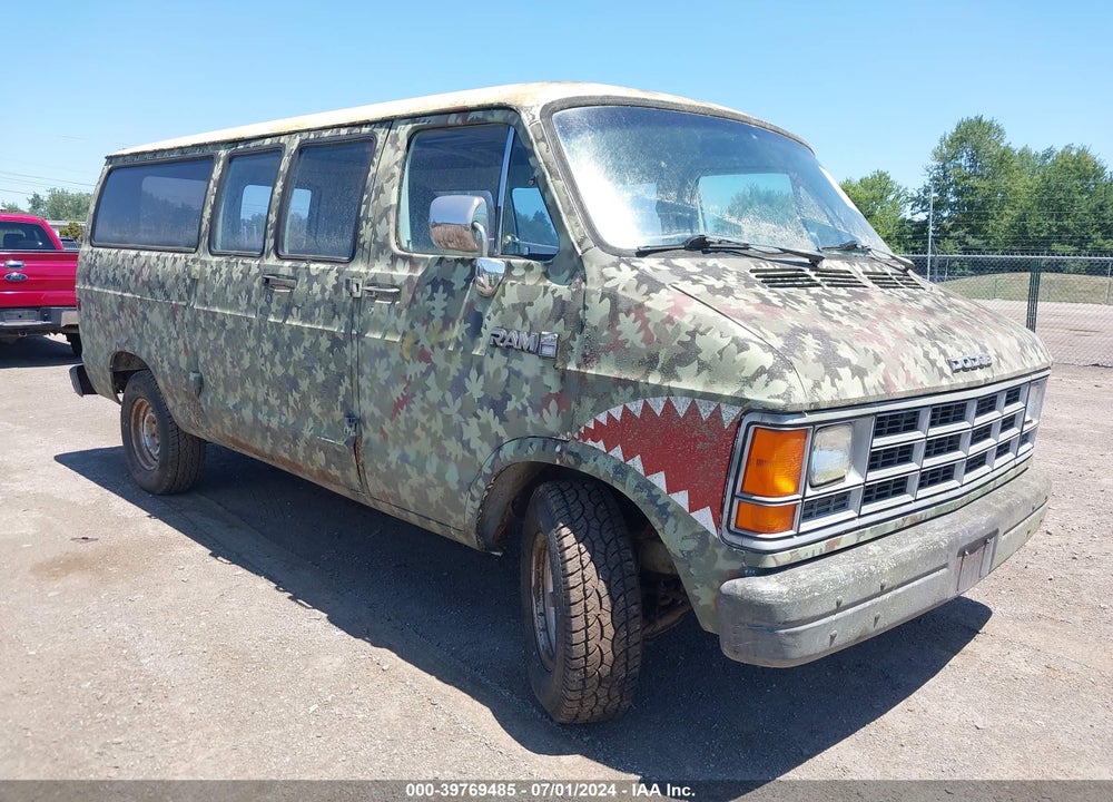 1990 DODGE RAM WAGON B250 VIN: 2B4HB25Y5LK736522