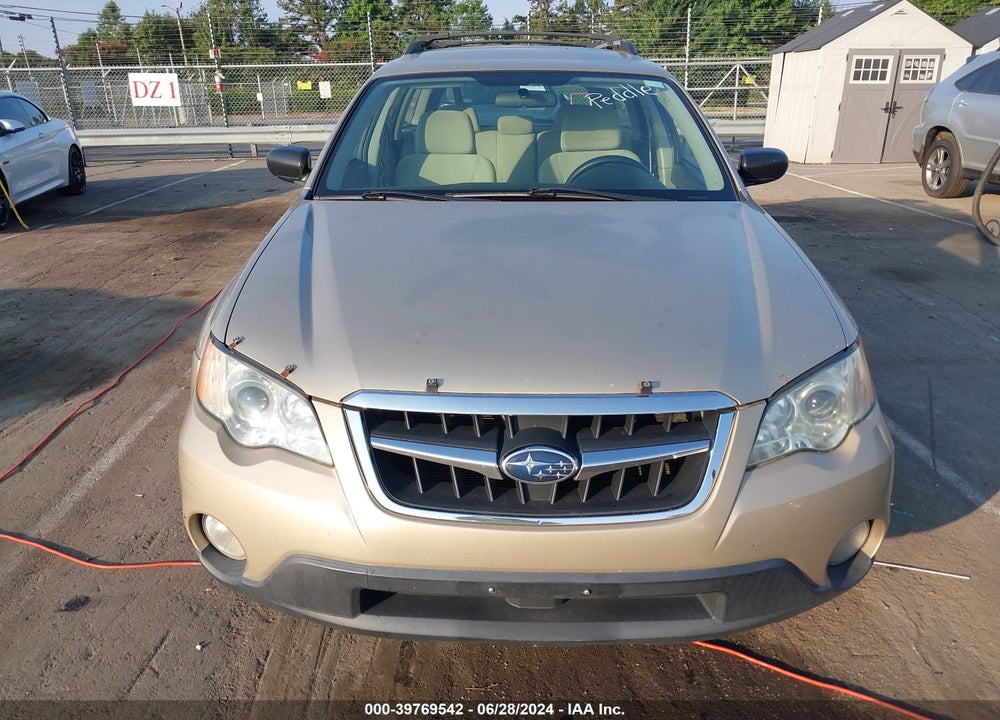 2008 SUBARU OUTBACK VIN: 4S4BP61C587316539