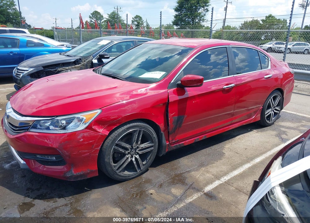 2017 HONDA ACCORD SPORT SE VIN: 1HGCR2F15HA005491