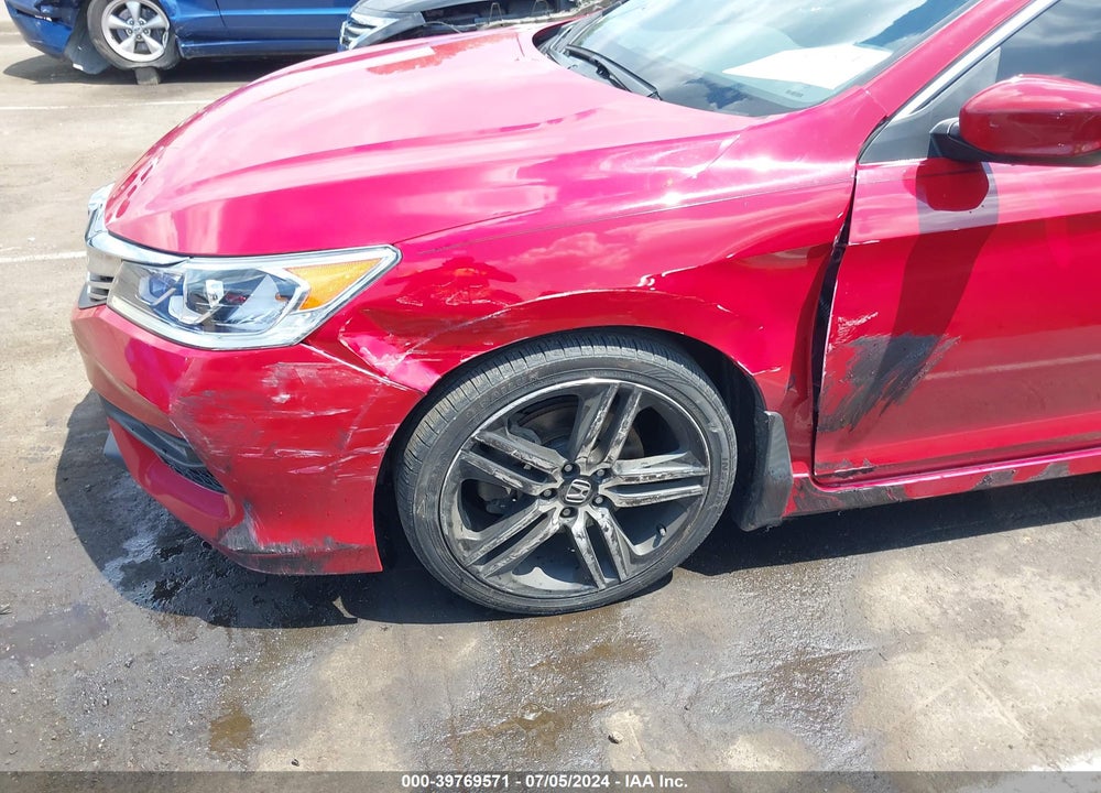 2017 HONDA ACCORD SPORT SE VIN: 1HGCR2F15HA005491