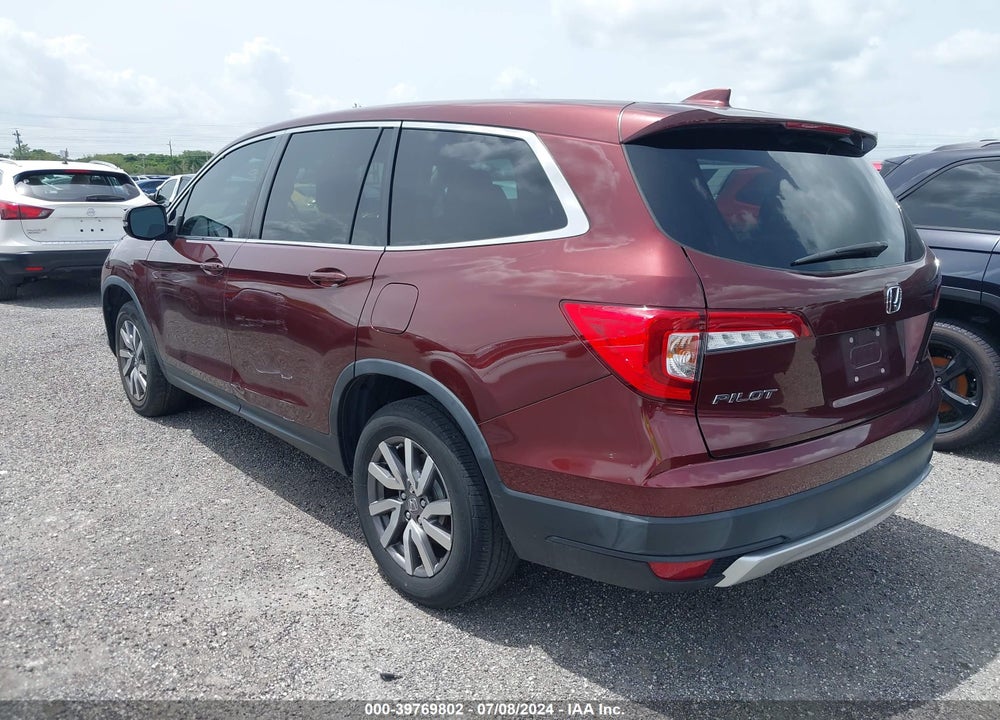 2021 HONDA PILOT 2WD EX VIN: 5FNYF5H34MB019588