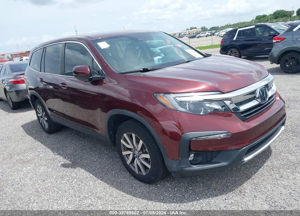 2021 HONDA PILOT 2WD EX VIN: 5FNYF5H34MB019588