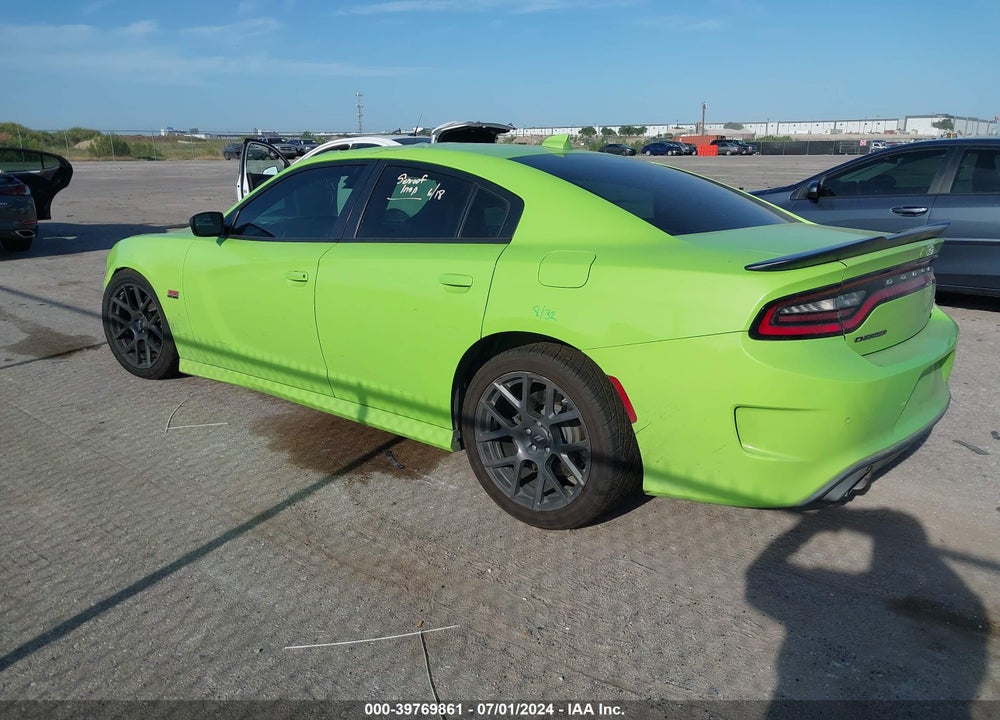 2019 DODGE CHARGER SCAT PACK RWD VIN: 2C3CDXGJXKH624349