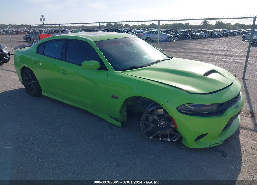 2019 DODGE CHARGER SCAT PACK RWD VIN: 2C3CDXGJXKH624349