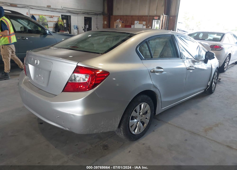 2012 HONDA CIVIC LX VIN: 19XFB2F51CE364815