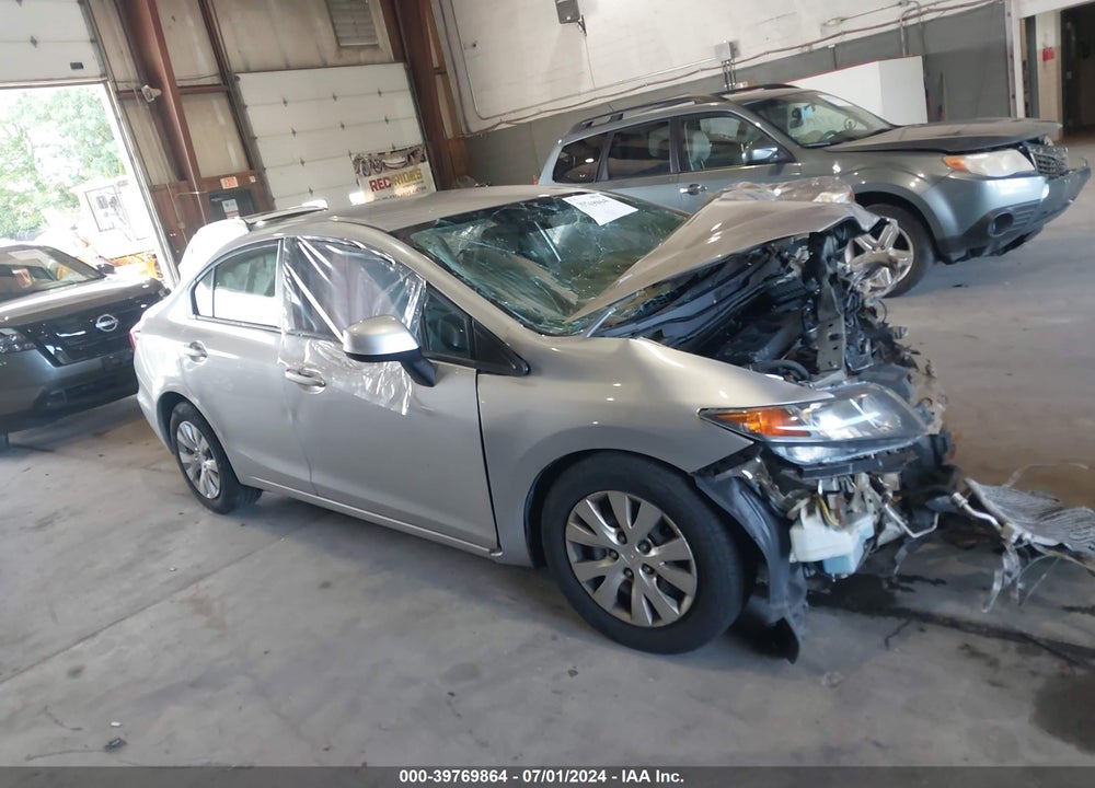 2012 HONDA CIVIC LX VIN: 19XFB2F51CE364815