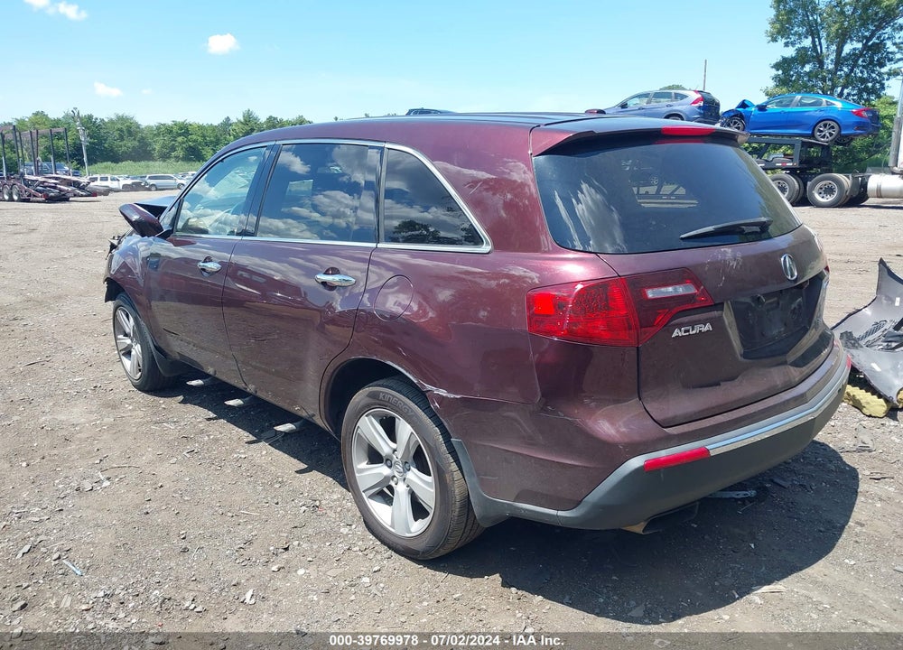 2010 ACURA MDX VIN: 2HNYD2H22AH534021