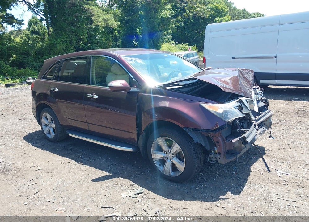 2010 ACURA MDX VIN: 2HNYD2H22AH534021