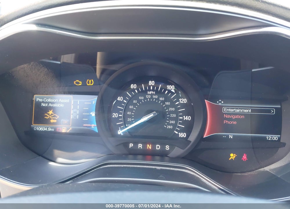 2019 FORD FUSION SE VIN: 3FA6P0HD0KR102341