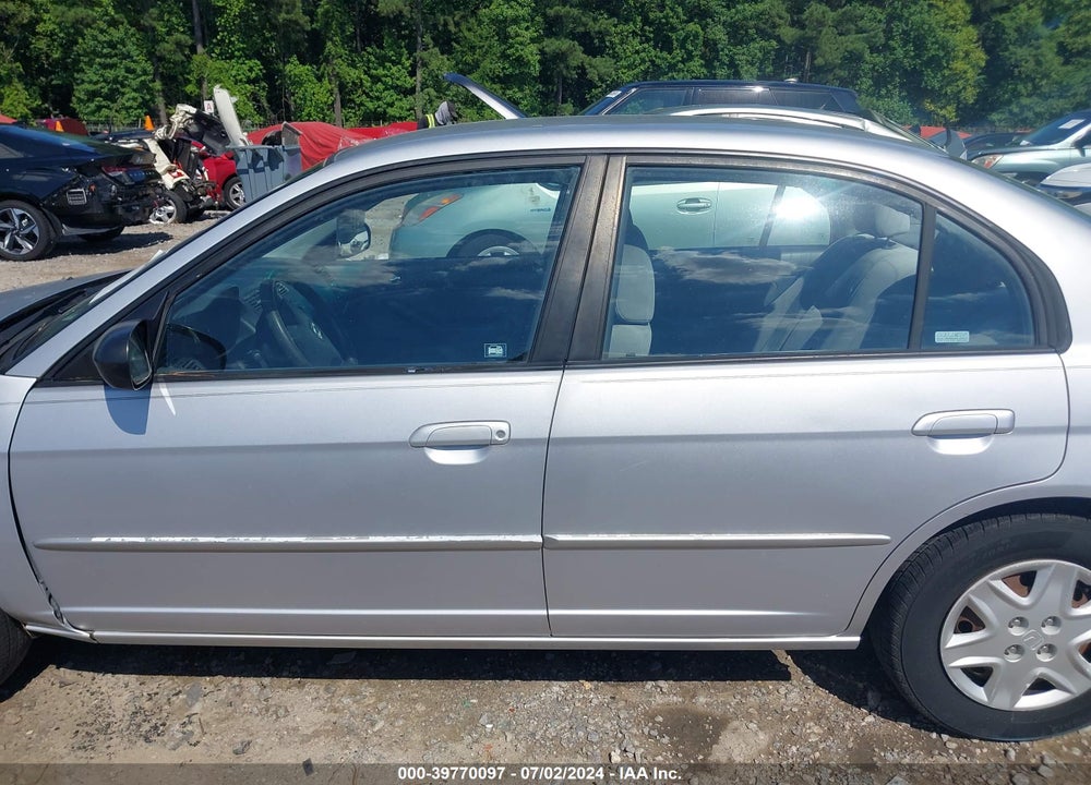 2003 HONDA CIVIC LX VIN: 1HGES16593L032202