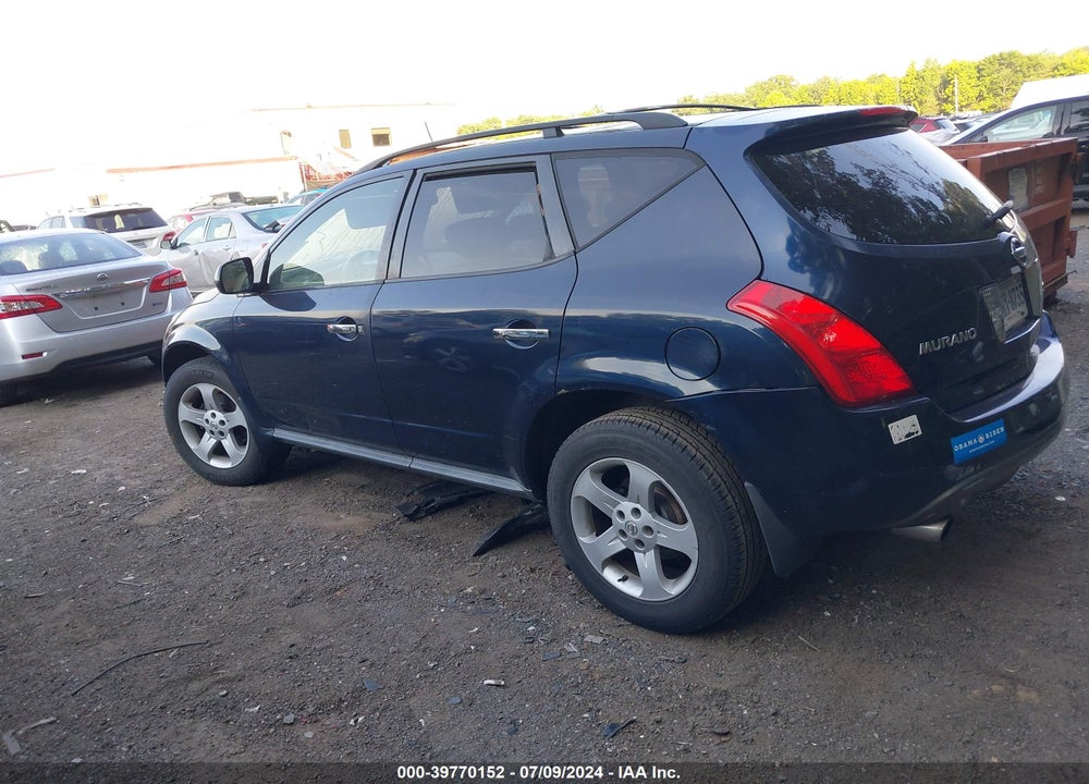 2005 NISSAN MURANO SL VIN: JN8AZ08W95W428774