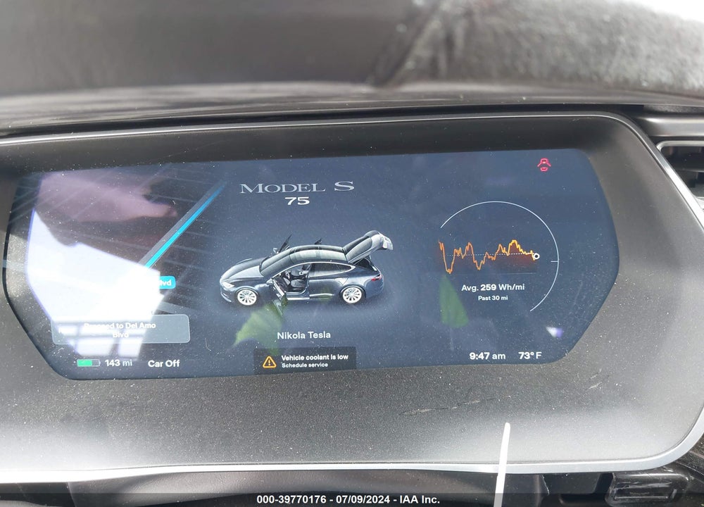 2016 TESLA MODEL S 60/70/75/85 VIN: 5YJSA1E12GF142276
