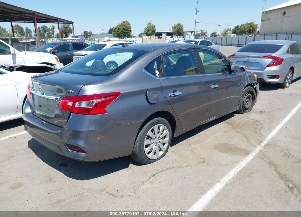 2017 NISSAN SENTRA SV VIN: 3N1AB7APXHL701472