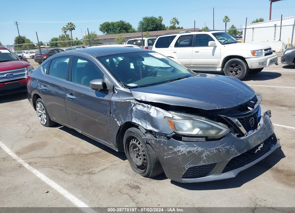 2017 NISSAN SENTRA SV VIN: 3N1AB7APXHL701472