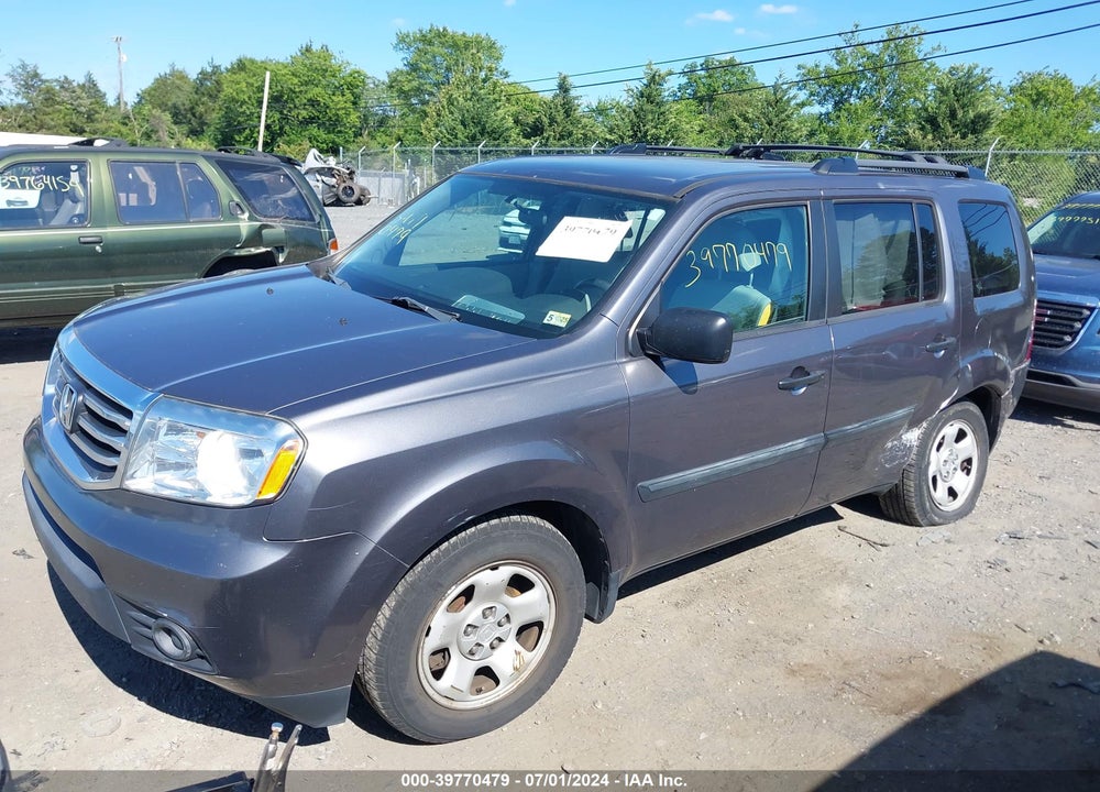 2014 HONDA PILOT LX VIN: 5FNYF4H28EB005213