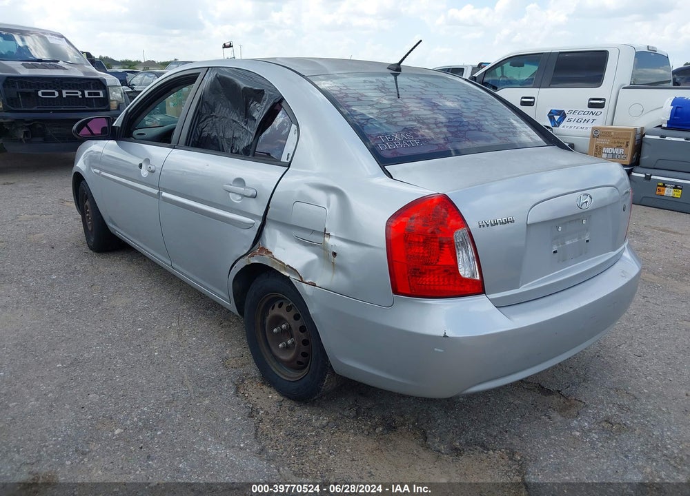 2009 HYUNDAI ACCENT GLS VIN: KMHCN46CX9U377721