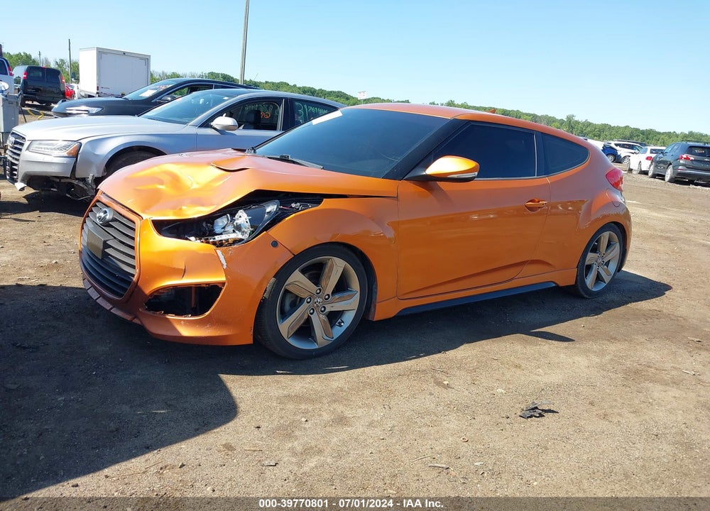 2013 HYUNDAI VELOSTER TURBO W/BLACK VIN: KMHTC6AE5DU156532
