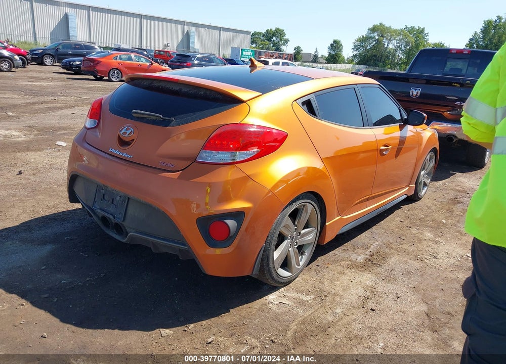 2013 HYUNDAI VELOSTER TURBO W/BLACK VIN: KMHTC6AE5DU156532