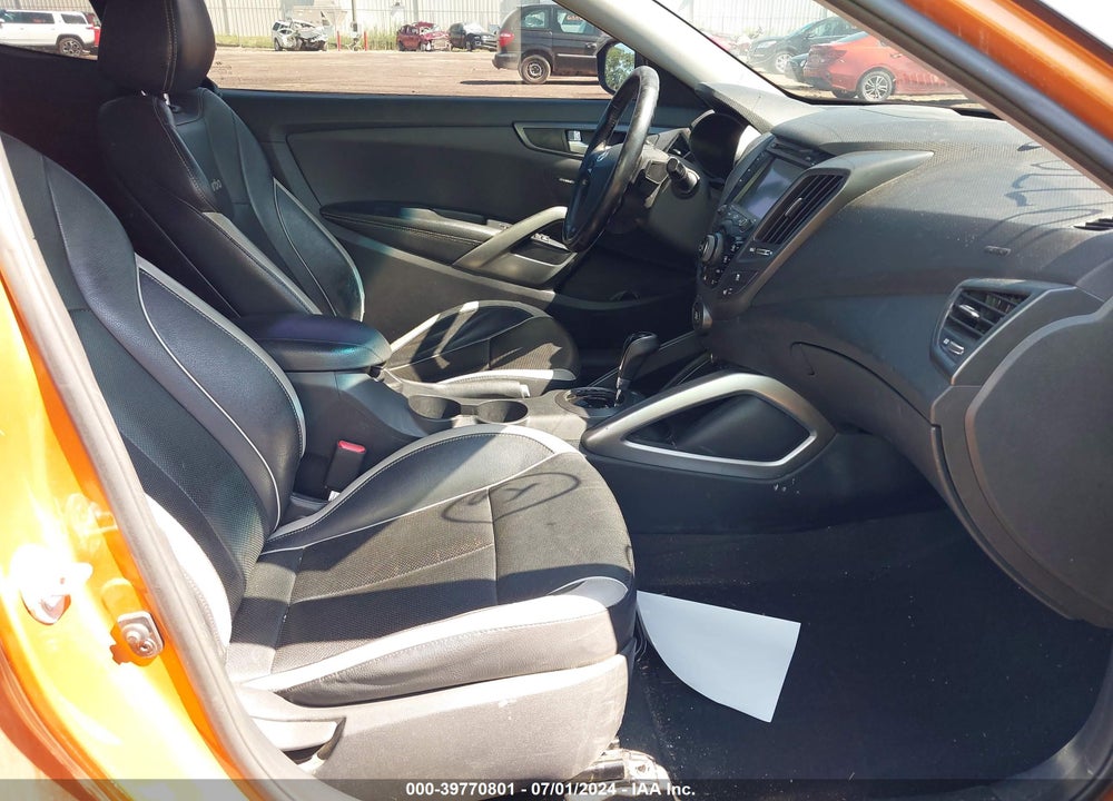 2013 HYUNDAI VELOSTER TURBO W/BLACK VIN: KMHTC6AE5DU156532