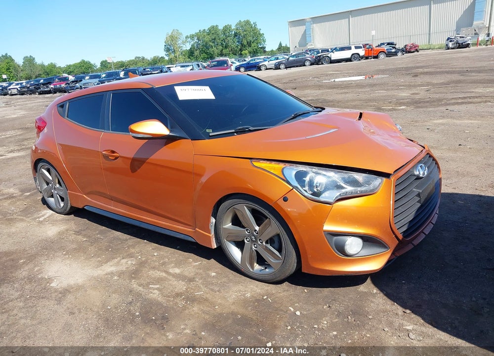 2013 HYUNDAI VELOSTER TURBO W/BLACK VIN: KMHTC6AE5DU156532