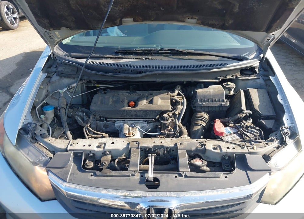 2012 HONDA CIVIC LX VIN: 2HGFB2F5XCH587666