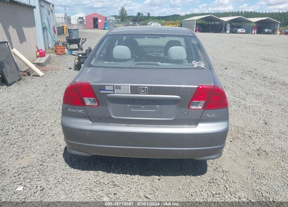 2005 HONDA CIVIC LX VIN: 2HGES16555H562683