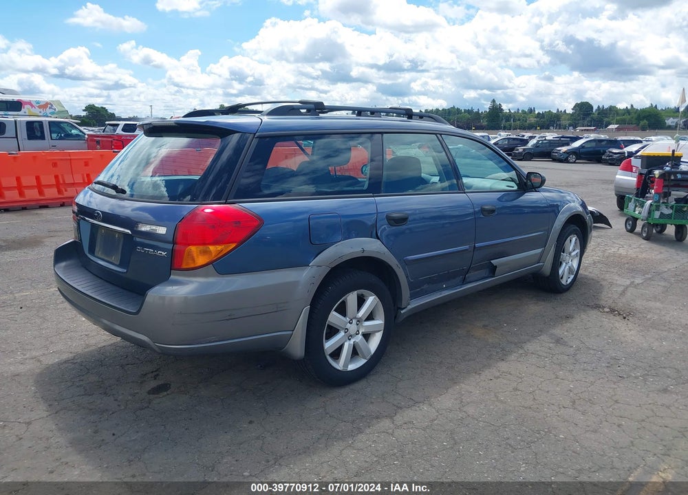 2006 SUBARU OUTBACK 2.5I VIN: 4S4BP61C067350403