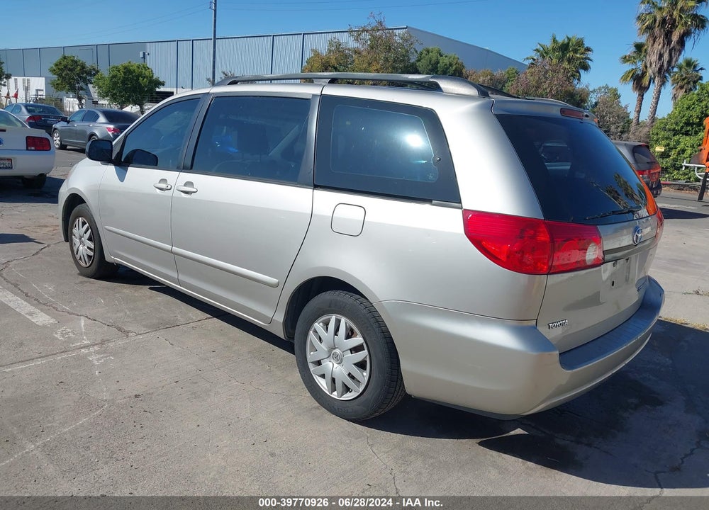 2007 TOYOTA SIENNA CE VIN: 5TDZK23C27S096482
