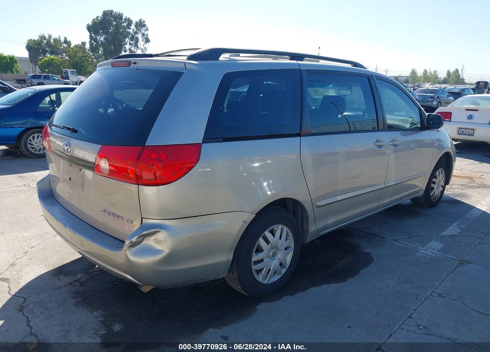 2007 TOYOTA SIENNA CE VIN: 5TDZK23C27S096482