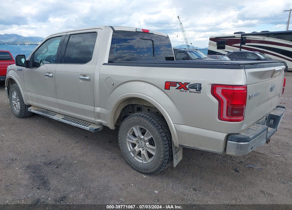 2017 FORD F-150 LARIAT VIN: 1FTEW1EG9HKC19653