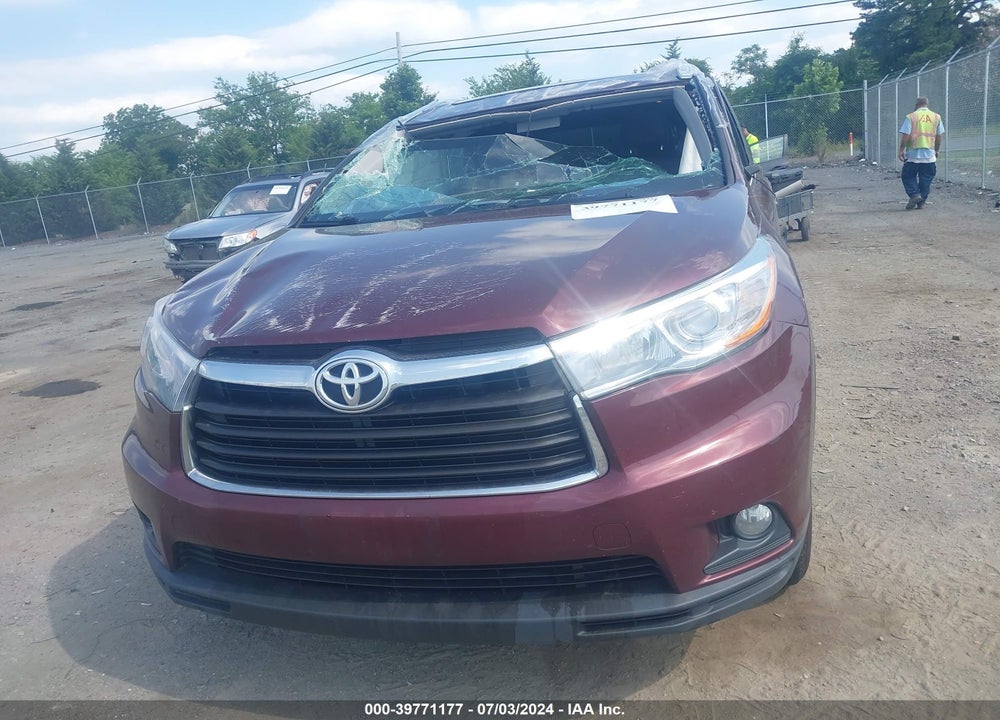 2016 TOYOTA HIGHLANDER XLE V6 VIN: 5TDJKRFH0GS331099