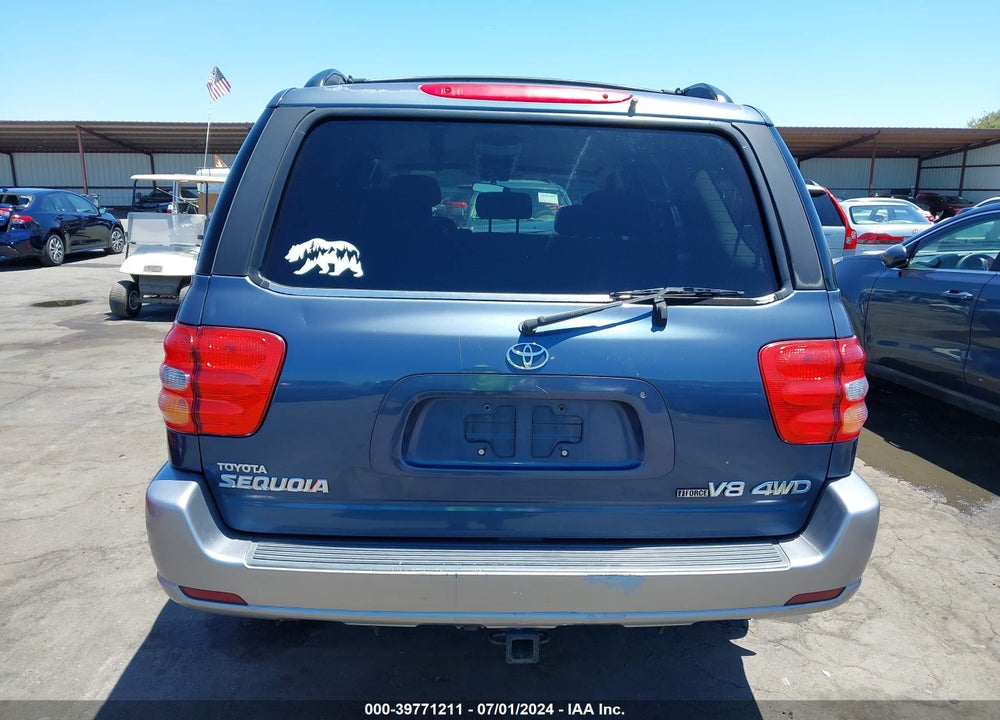 2002 TOYOTA SEQUOIA SR5 V8 VIN: 5TDBT44A82S099161