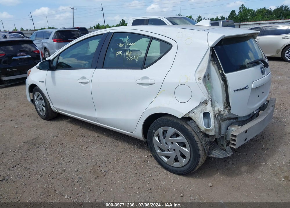 2015 TOYOTA PRIUS C ONE VIN: JTDKDTB3XF1583976