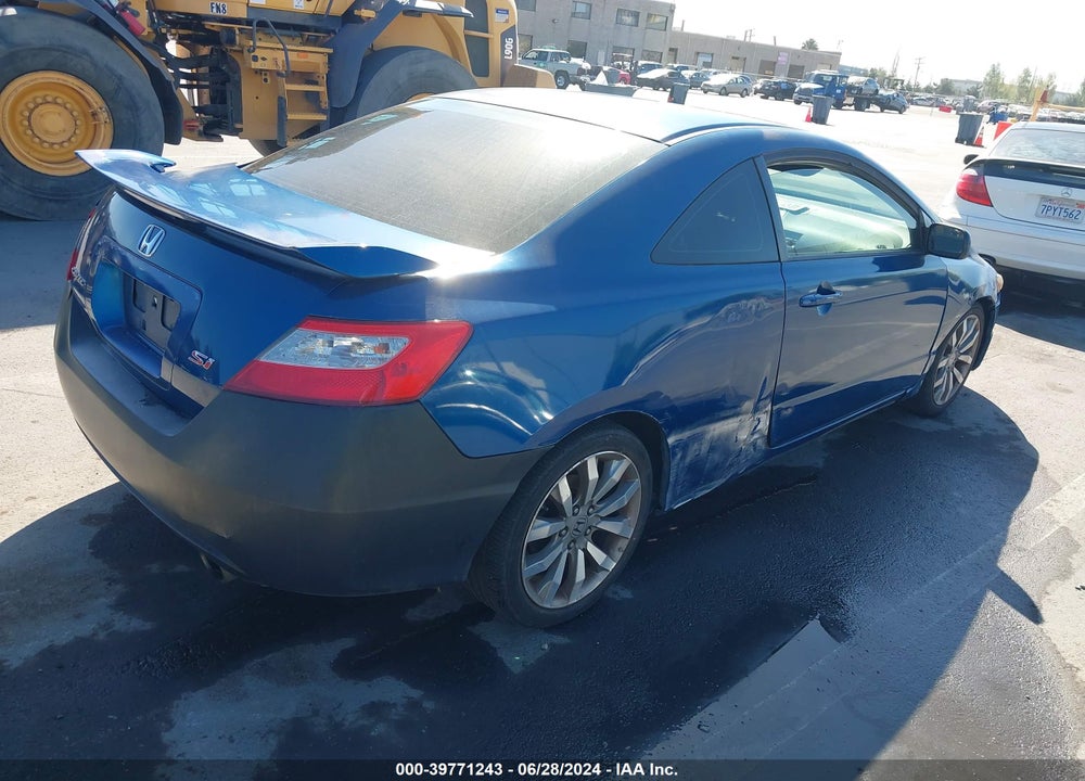 2009 HONDA CIVIC SI VIN: 2HGFG21589H704484