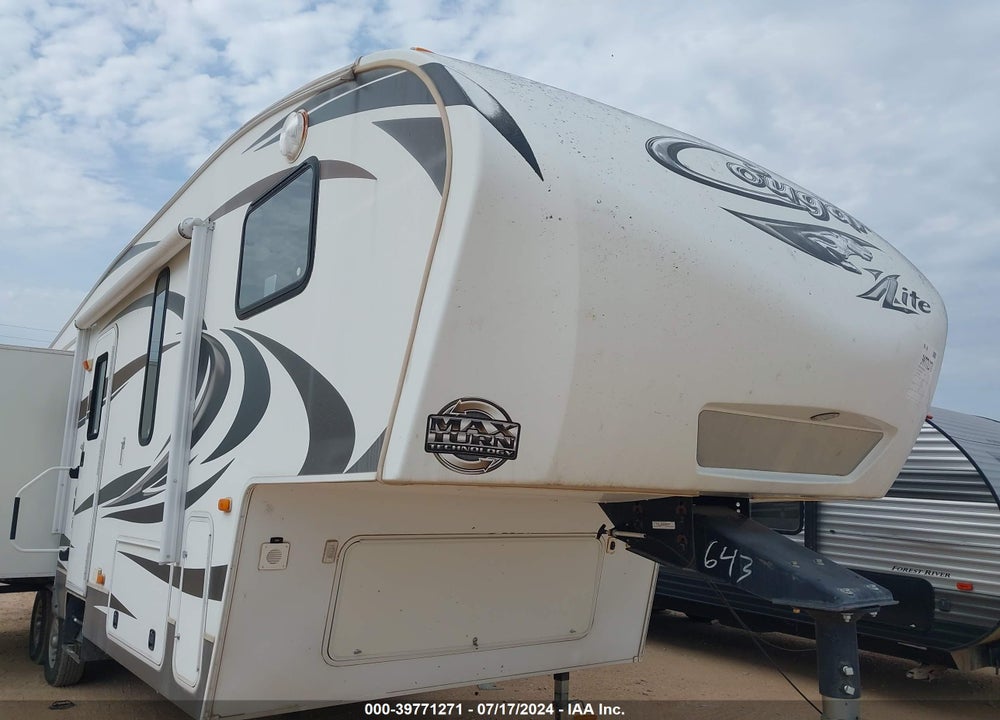 2012 KEYSTONE COUGAR5TH W 28SGS VIN: 4YDF28S26C2508643