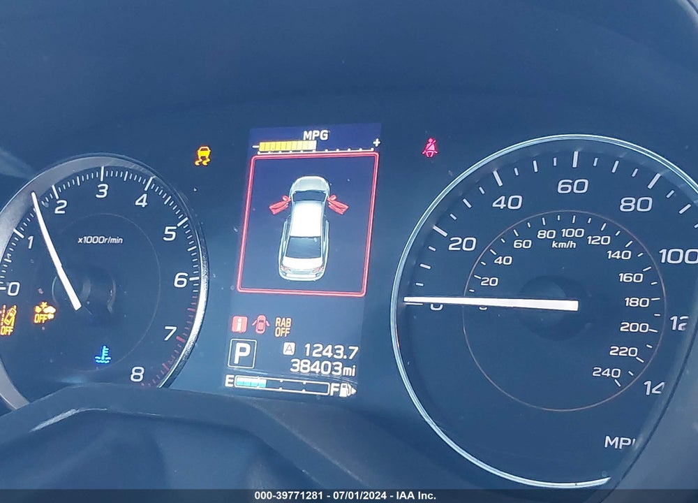 2019 SUBARU CROSSTREK 2.0I LIMITED VIN: JF2GTANC1K8250724