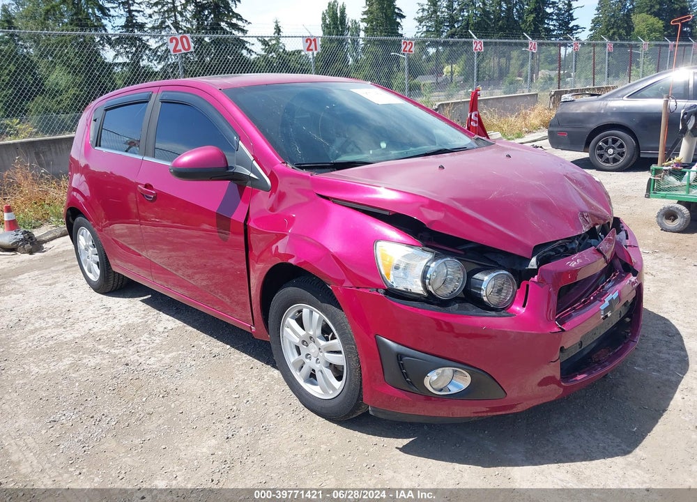 2014 CHEVROLET SONIC LT AUTO VIN: 1G1JC6SH7E4127628