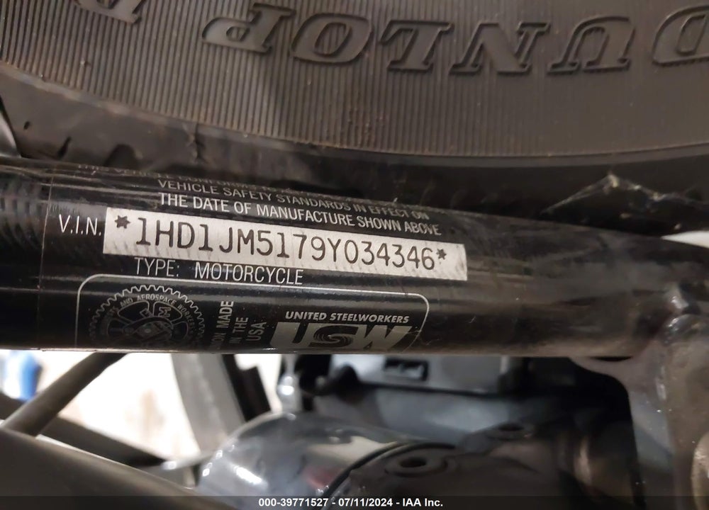 2009 HARLEY-DAVIDSON FLSTSB VIN: 1HD1JM5179Y034346