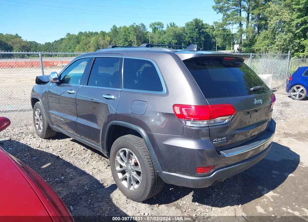 2016 JEEP GRAND CHEROKEE LIMITED VIN: 1C4RJFBM7GC319492