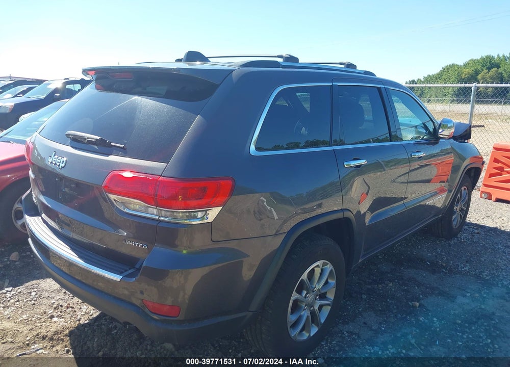 2016 JEEP GRAND CHEROKEE LIMITED VIN: 1C4RJFBM7GC319492
