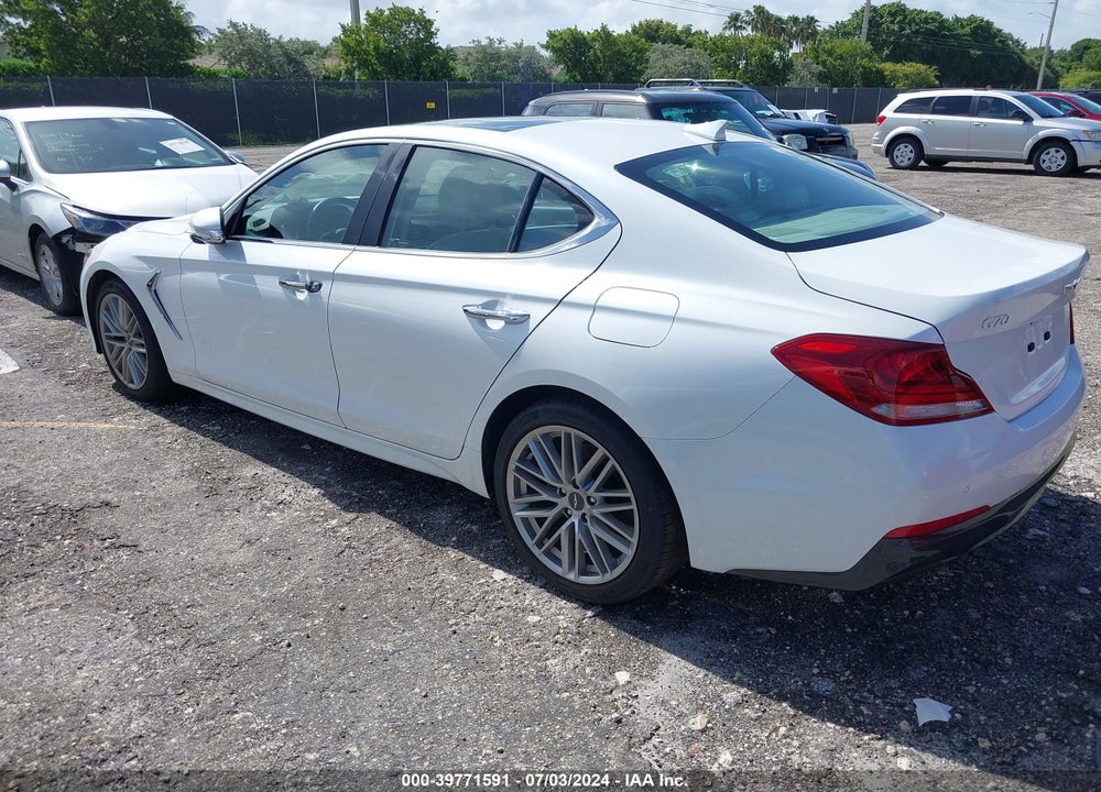 2021 GENESIS G70 2.0T RWD VIN: KMTG34LA8MU070766