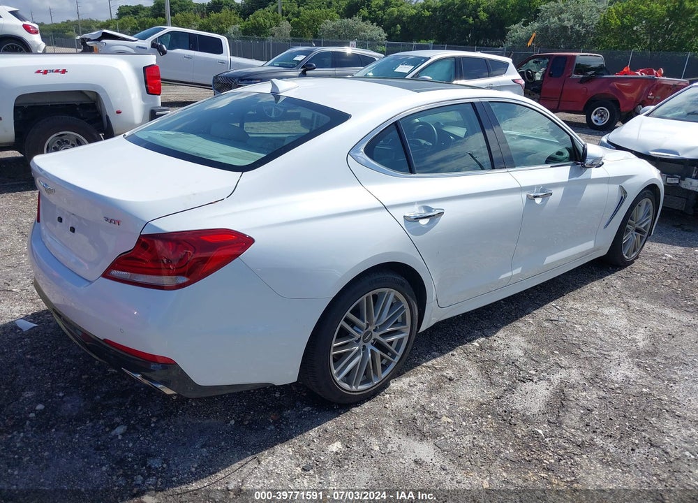 2021 GENESIS G70 2.0T RWD VIN: KMTG34LA8MU070766