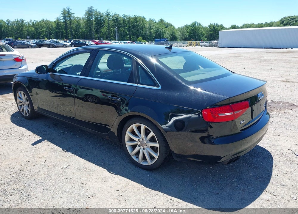 2013 AUDI A4 2.0T PREMIUM VIN: WAUHFAFL7DN018008