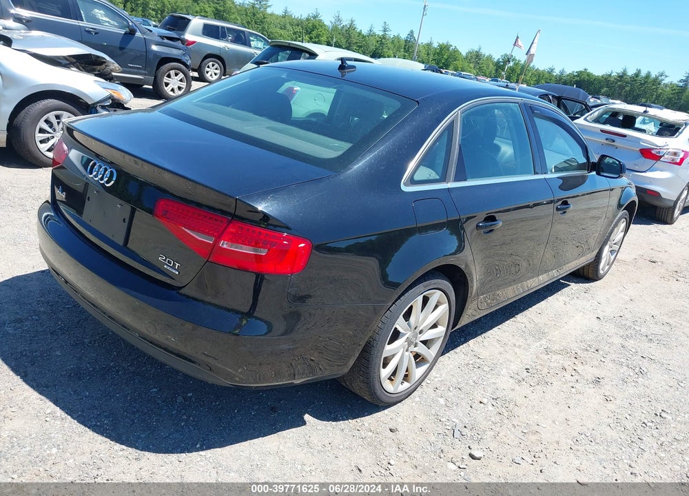 2013 AUDI A4 2.0T PREMIUM VIN: WAUHFAFL7DN018008